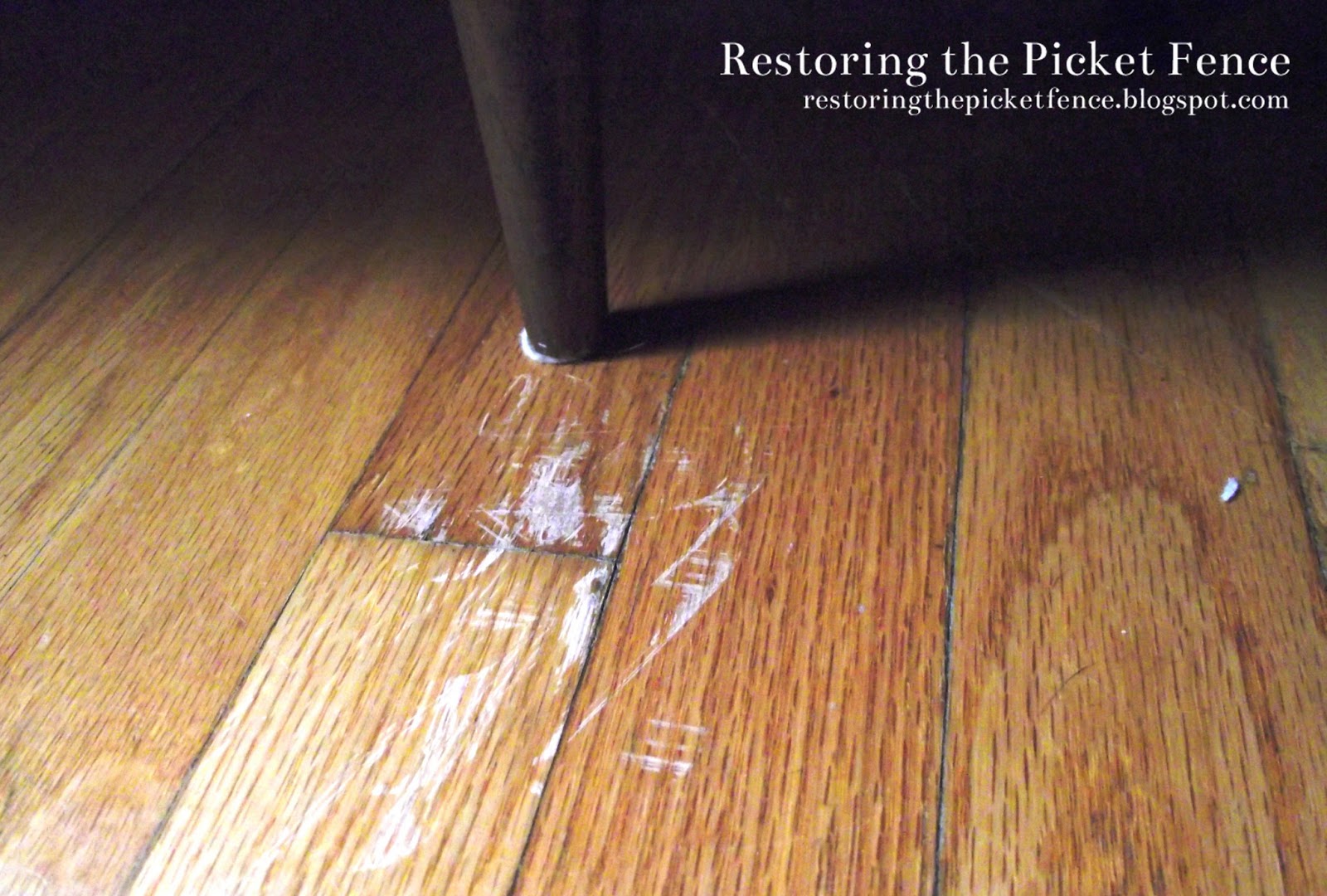 How do you fix scratched Pergo floors?